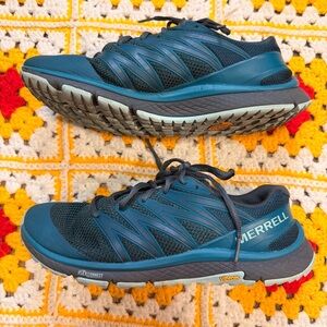 Merrell Shoes Womens 9.5 Bare Access XTR Trail Sneakers Blue Athletic J99602
